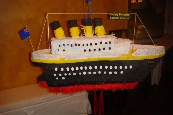 P-ART-Y: The making of the Titanic: The piñata that is.