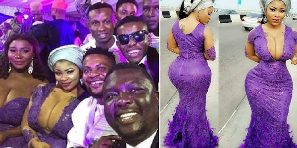 Seyilaw and Busty Ladies At Oritsefemi’s Wedding And Gives It Funny Caption. 