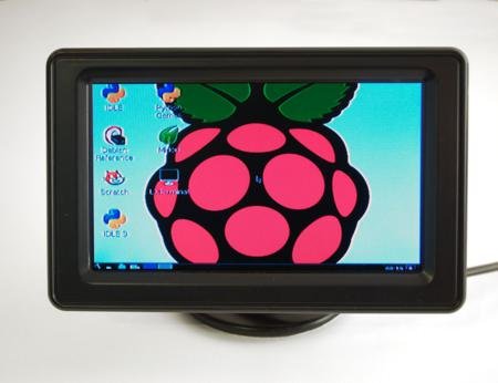 4.3" LCD Display with Composite Input for Raspberry Pi