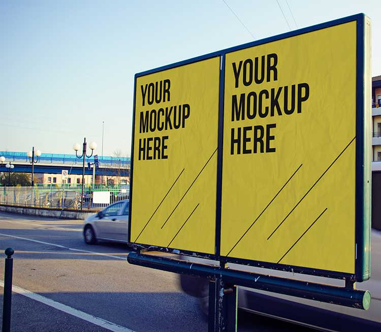 Free Outdoor Advertising PSD Mock-Up