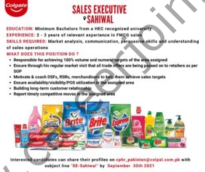 Colgate Palmolive Pakistan Jobs 2021 Latest Vacancies - Colgate-Palmolive careers