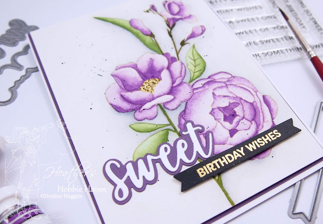 Heather's Hobbie Haven - No-Line Watercolor│My Favorite Things - Fresh Cut Flowers