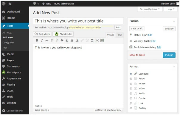 Write & Publish Your First Post!