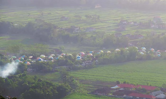 Desa Wisata Dome dari Bukit Klumprit