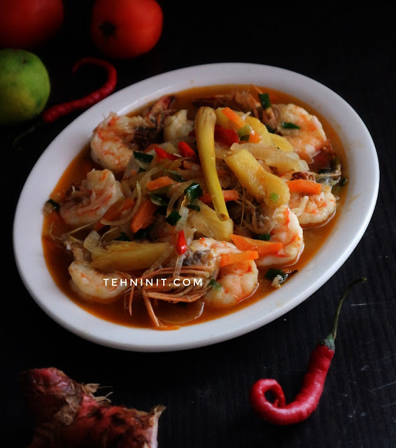 udang masak nanas asam pedas