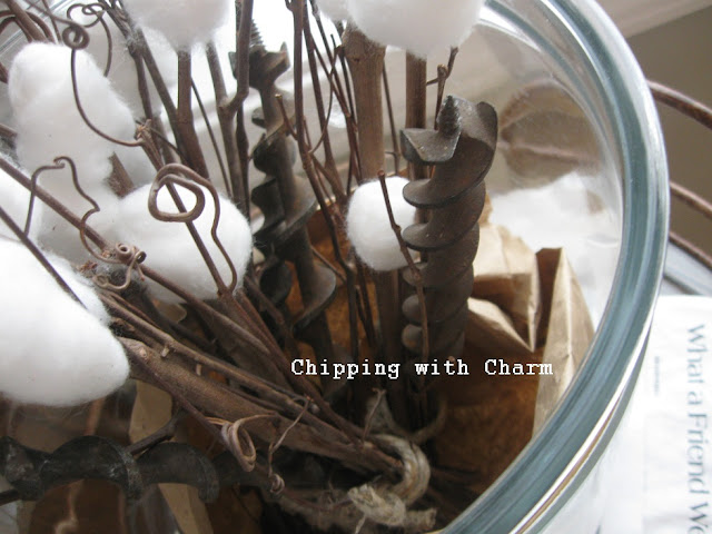 Chipping with Charm:  Rusty Bit Bouquet...http://chippingwithcharm.blogspot.com/