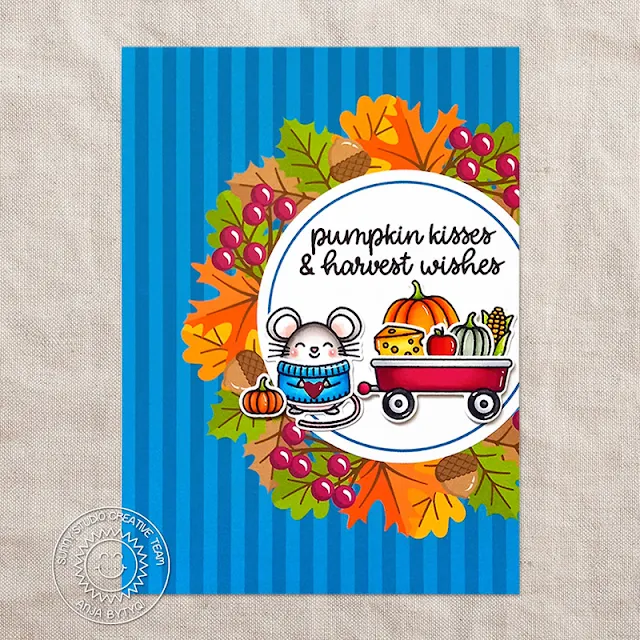 Sunny Studio Stamps: Harvest Mice Fall Themed Card by Anja Bytyqi