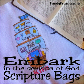 Use the LDS Youth theme #Embark in the Service of God to teach your Young Women about their talents and abilities.  Let the girls make easy and fun scripture bags that will remind them every day to serve God and others with their talents.