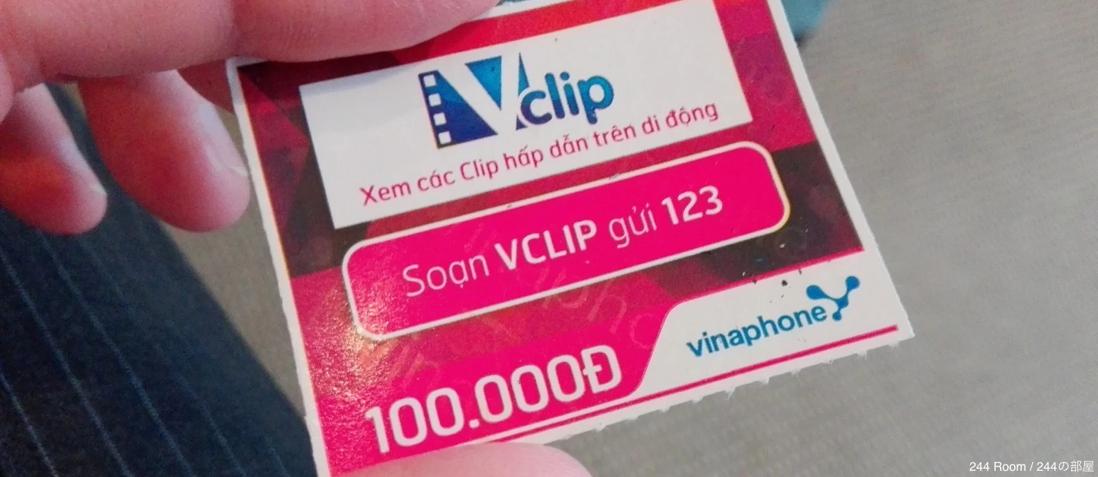 Vinaphone top up card