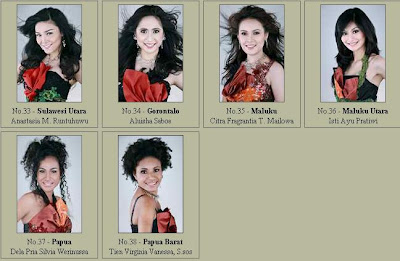 Putri Indonesia on Foto Finalis Putri Indonesia 2009