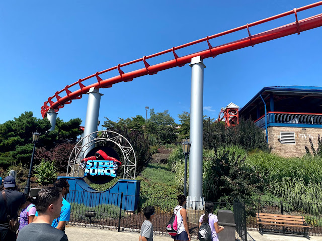 Steel Force Queue Line Entrance Dorney Park