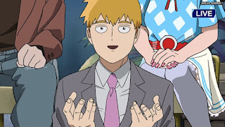 モブサイコ100アニメ 2期7話 霊幻新隆 れいげん Reigen Arataka CV.櫻井孝宏 | Mob Psycho 100 Episode 19