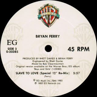 Slave To Love (Special 12" Re-Mix) - Bryan Ferry http://80smusicremixes.blogspot.co.uk