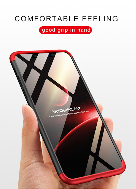 Bakeey™ 3 in 1 Double Dip 360° Hard PC Protective Case For iPhone XS Max