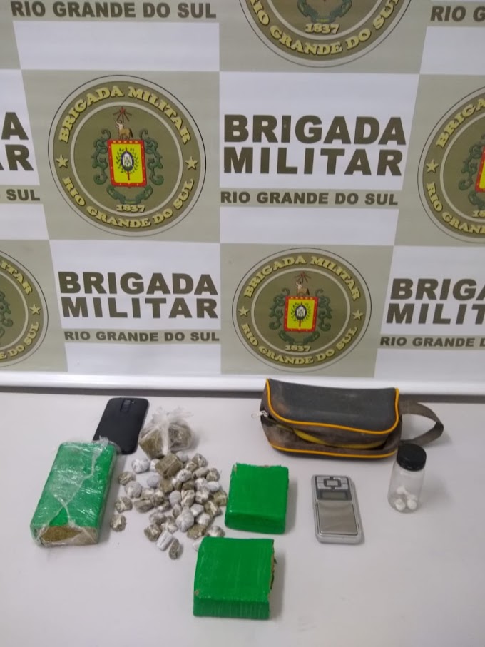 Brigada Militar realiza três prisões por tráfico no domingo de Páscoa em Gravataí