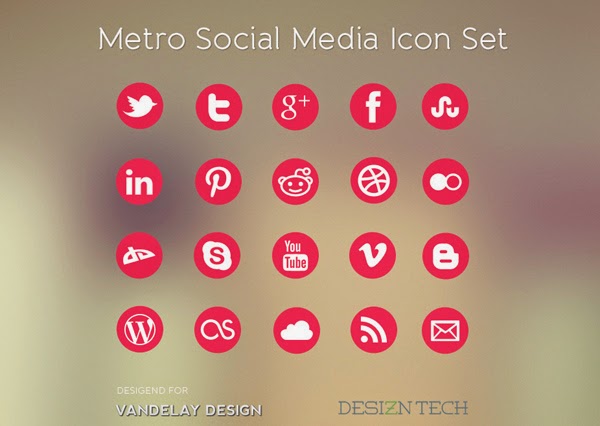 Perbedaan Metro Design dan Flat Design - Metro Icon