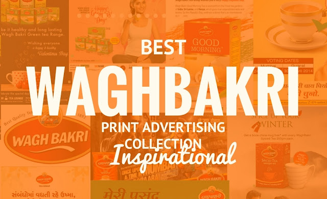 waghbakri tea print advertisement collection