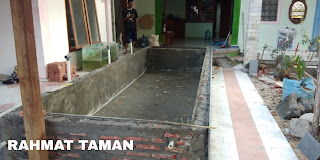 Jasa pembuatan kolam ikan koi minimalis di Surabaya