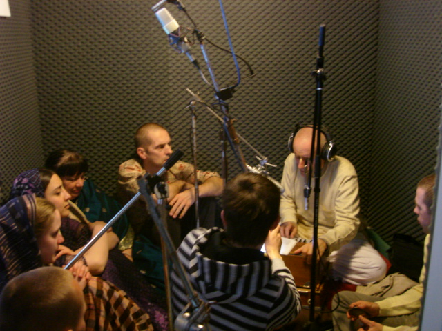 Sankarshan Das at recording studio, Riga, Latvia