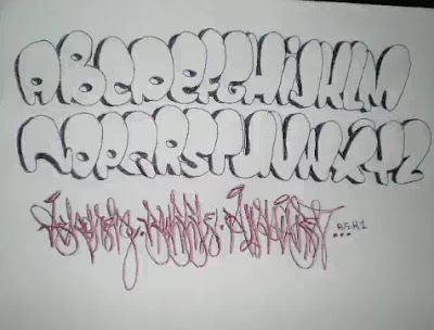 Graffiti Alphabet Bubble