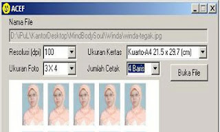 Software Cetak Photo 3x4 , 2x3, 4x6