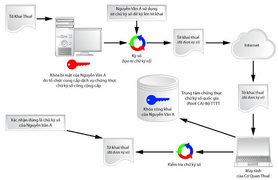 Quy trình hoạt động của Chứng thư số