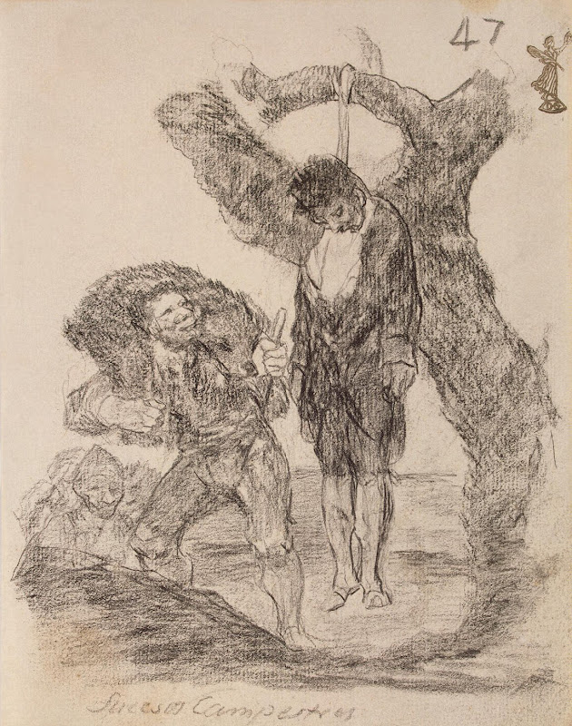 Rural Events by Francisco Goya - Genre Drawings from Hermitage Museum