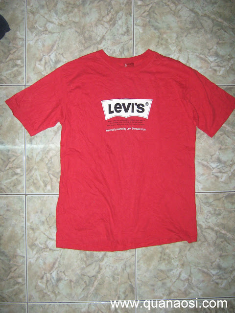 Áo thun LEVIS chính hãng hàng SIDA màu đỏ 80k