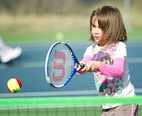 girl with racket