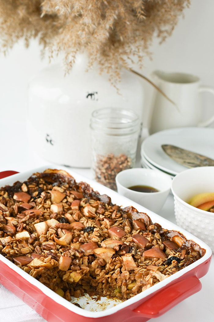 Vegan Baked Oatmeal With Cosmic Crisp Apples