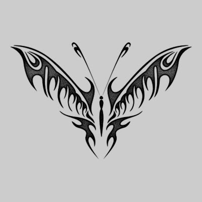 Picture Butterfly Tattoo Design Gallery With Full Color For Sexy Girl