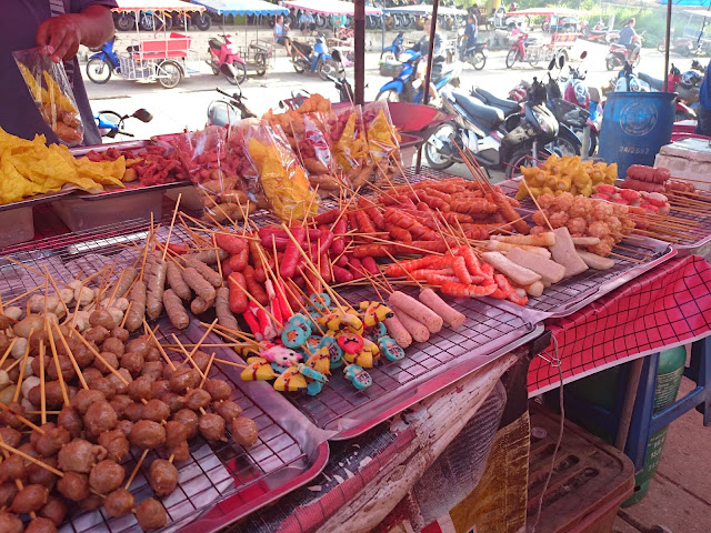 Marknaden i Ban Phe mars 2015 
