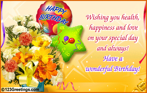 Happy Birthday Wishes And Images. Free Birthday Greeting | Happy