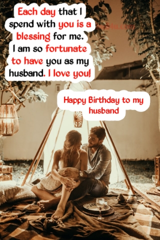 Romantic birthday wishes for Husband