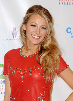 Blake Lively Sexy Leggy Leather Mini Dress in 12-12-12 Concert