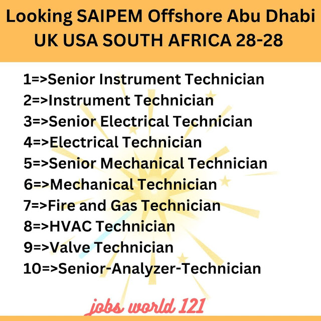 Looking SAIPEM Offshore Abu Dhabi UK USA SOUTH AFRICA 28-28