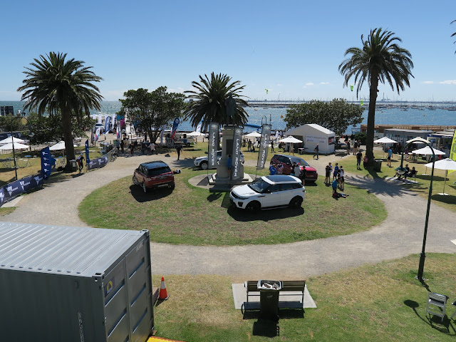 land rover roadshow event, St Kilda's beach, Melbourne