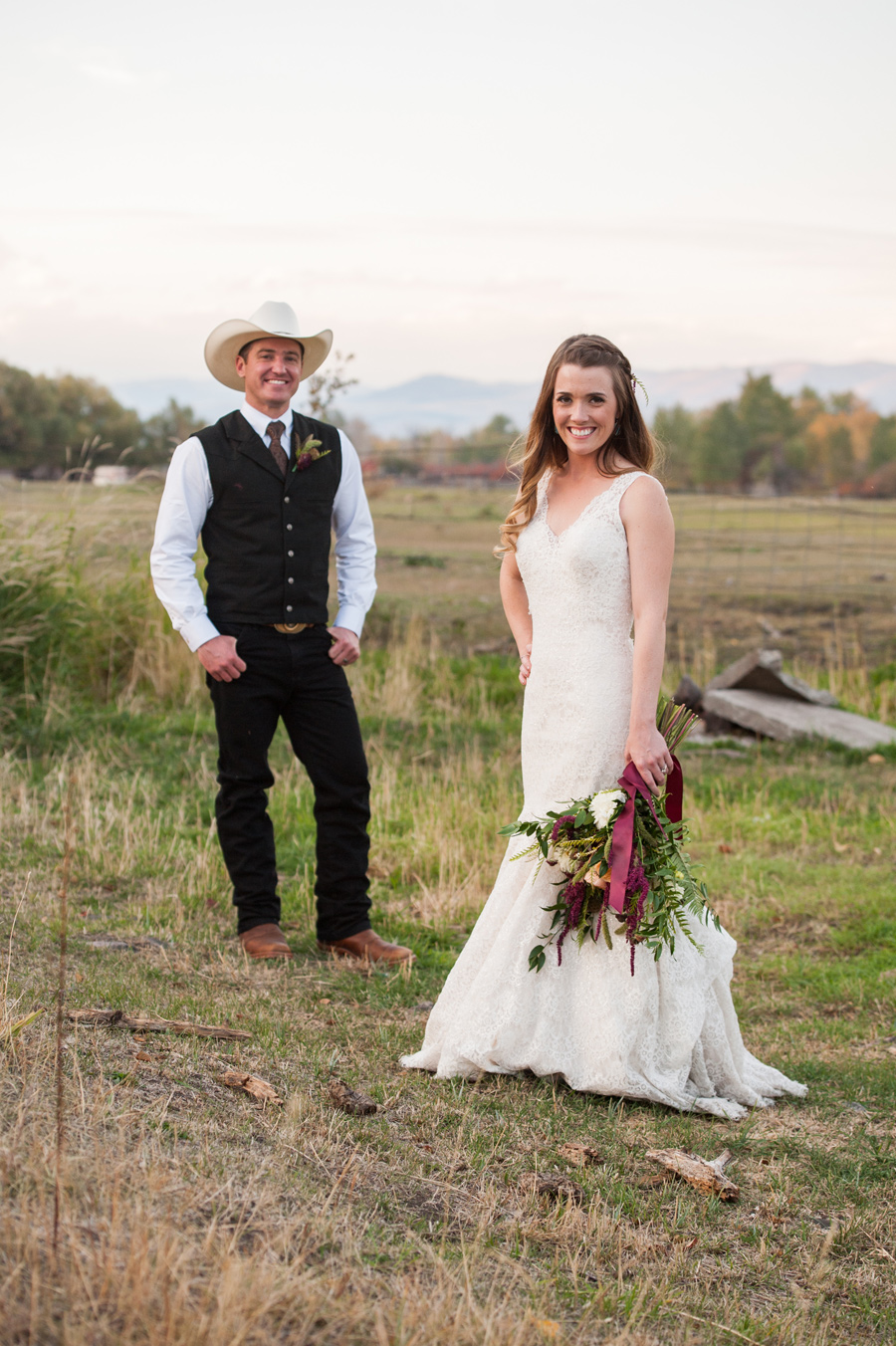 Montana Bride + Groom / Cowboy / Cali Frankovic Photography