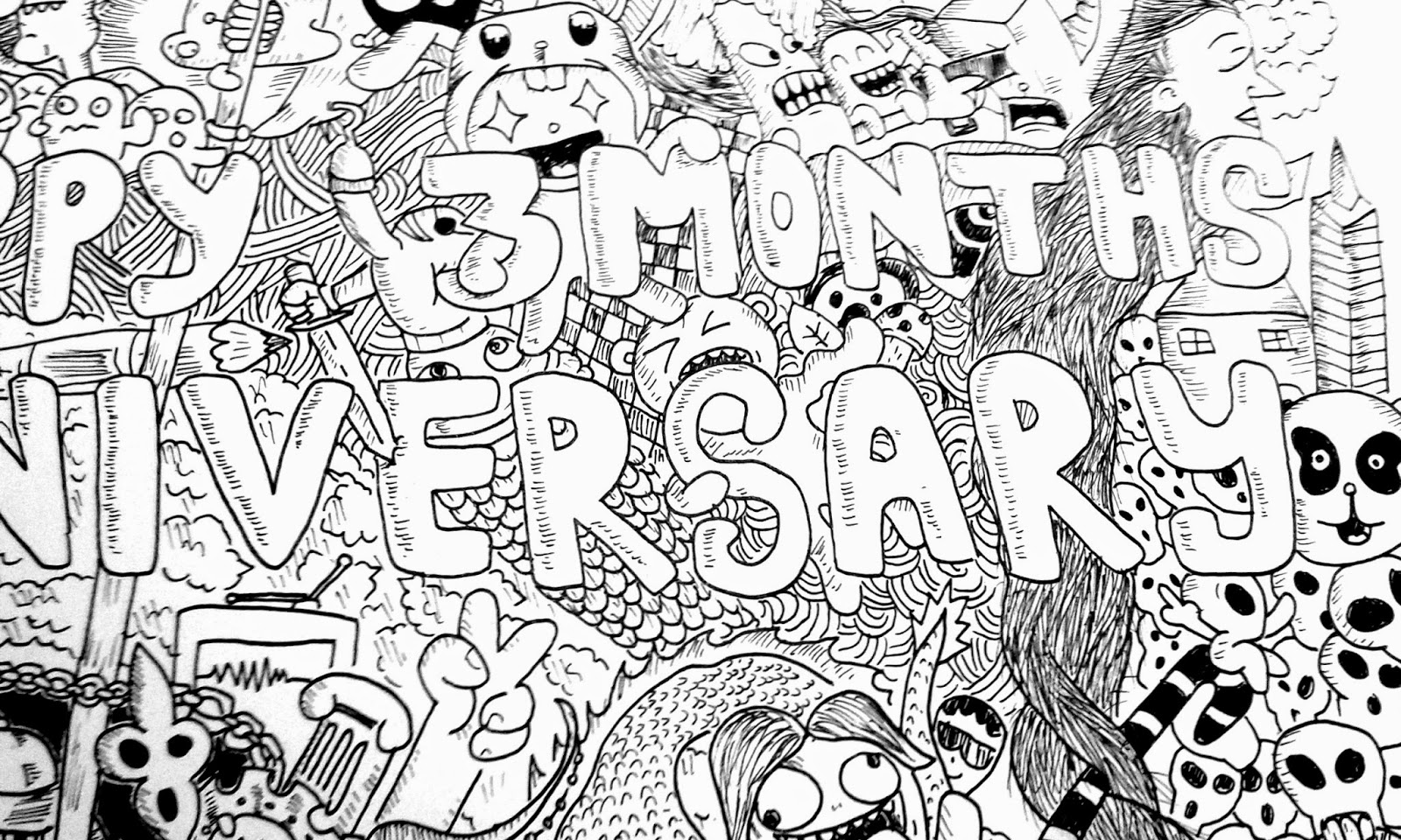 Download Doodle Art Happy Mensiv