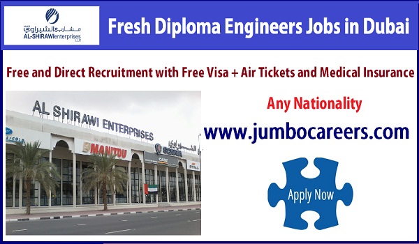 Latest UAE Engineers jobs for Freshers, Freshers jobs in Gulf countries, 