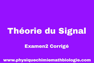 Examen2 Corrigé Théorie du signal 2023 PDF