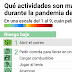 En una escala del 1 al 9, cuáles son las actividades más riesgosas durante la pandemia del coronavirus