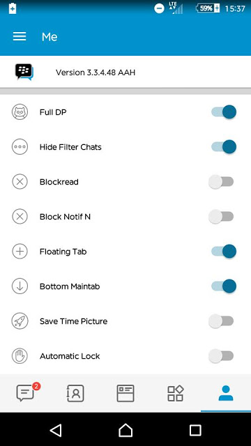 BBM Mod Tema Official v3.3.4.48 Apk Terbaru Android | BRODROID