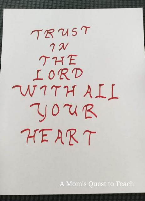text: Trust in the Lord with all your heart