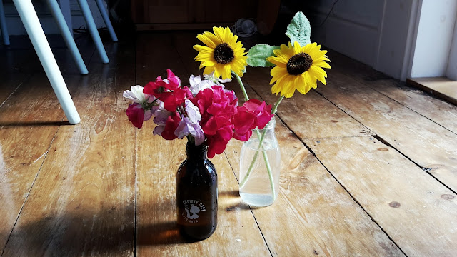 Project 366 2016 day 239 - Sweet Peas & Sunflowers // 76sunflowers