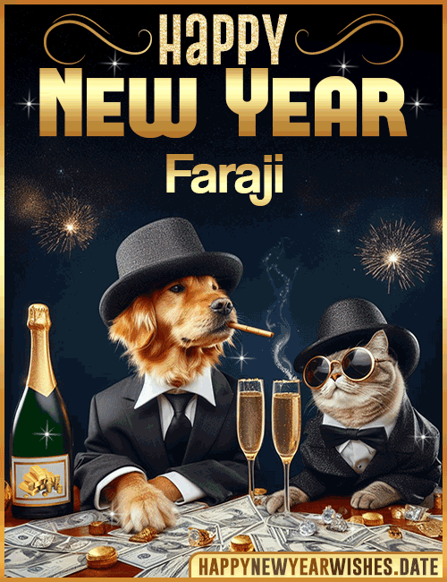Happy New Year wishes gif Faraji