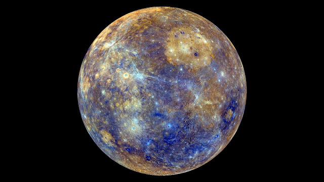 Mercúrio com cores - Planeta Mercúrio Colorido