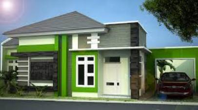 Contoh Kombinasi Cat Rumah Minimalis Warna Hijau