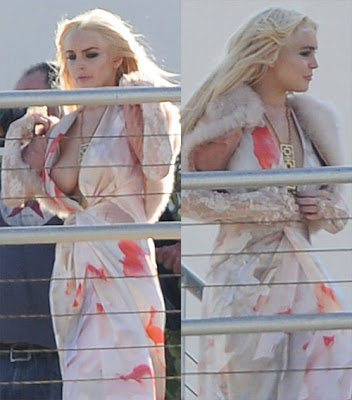 Lindsay Lohan  wardrobe  malfunction