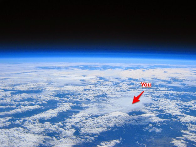 18 Photos That Will Make You Reconsider Your Existence! - At 100,000 feet, this is you